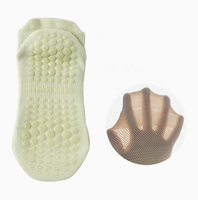 Vente en gros Logo personnalisé Chaussettes antidérapantes pour femmes Fitness Pilates Yoga Shorts à la cheville Design personnalisé Technique tricotée
