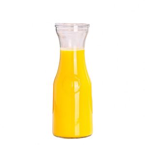 Botellas de Vidrio Transparentes para Bebidas Frías, de Boca Ancha y Gran Capacidad, para Jugos, Venta al Por Mayor Personalizada - Product Image 6