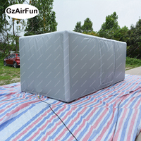 Tente de stationnement gonflable pliable pour voiture, abri gonflable pour voiture avec fenêtre transparente pour parking extérieur de villa ou cour