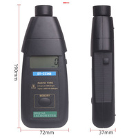 Tachometer Digital Fotoelektrik Pabrik 0.05% Tanpa Kontak Pengukur Kecepatan DT-2234B Motor Kipas Mesin Mesin Kustom
