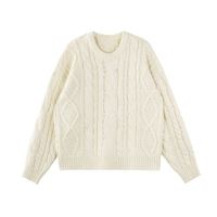 Pull en tricot torsadé personnalisé pour femme, marque privée, OEM, ODM, pull tricoté de haute qualité, cardigan doux pour l'hiver et le printemps
