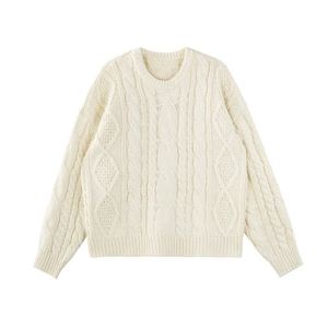 Custom <strong>Cable</strong> <strong>Knit</strong> <strong>Women</strong> Sweater Private Label OEM ODM Knitted Jumper High Quality Soft <strong>Cardigan</strong> For Winter Spring Wear - Product Image 2