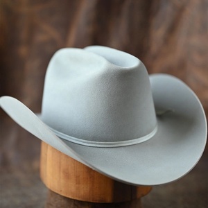 <span class=keywords><strong>Sombrero</strong></span> Fedora de diseñador de lana lisa de lujo con logotipo personalizado <span class=keywords><strong>Sombrero</strong></span> de vaquero de lana de ala ancha clásico para mujeres y hombres para fiestas Viajes Esquí - Product Image 1