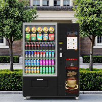 Distributeur automatique de boissons chaudes et froides JAS, refroidissement par compresseur, café/thé/lait/jus instantané, système de paiement par pièces