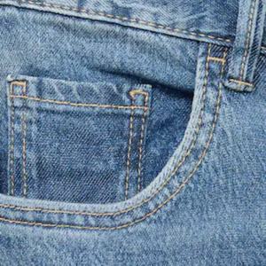 กางเกงยีนส์ทรงตรงแฟชั่นสุดชิค รุ่นใหม่ล่าสุด เอวสูง ผ้าฝ้าย 100% สำหรับผู้หญิง - Product Image 3