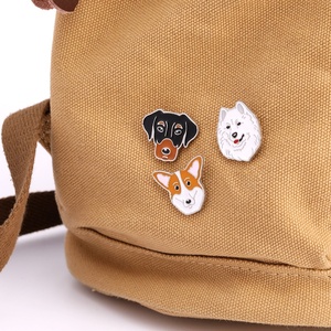 Dibujos animados cachorro Metal Pin Corgi Bulldog esmalte broche insignias Decoración - Product Image 6