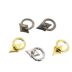 European Style Ring Drawer Handle Zinc Alloy Single Hole <b>Cabinet</b> Pull Handle Durable Plating Finish - Product Image 5