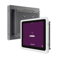 PC industriel 15,6 pouces avec écran tactile 10 points, installation intégrée pour terminal de contrôle d'opérateur de machine-outil CNC