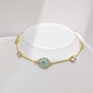 wholesale plata 925 sterling silver <b>cute</b> charm chain <b>bracelet</b> Everyday Wear eye Turquoise gold plated Dog <b>bracelets</b> for women - Product Image 2