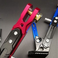 Béquille arrière universelle pour moto en acier inoxydable et aluminium, support latéral réglable, pied de support trépied pour le stationnement