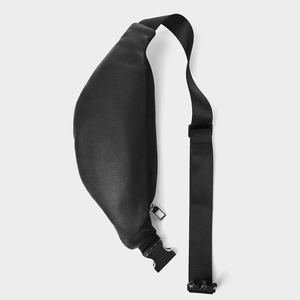 Custom Fashion Black Pebble Leder Herren Bum Taillen tasche Fanny Pack Gürtel tasche für Männer - Product Image 4