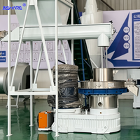 Machine à granulés de bois 2tph 132KW, granulateur industriel pour paille de bois et coques de riz