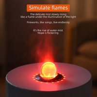 Diffuseur d'arômes ultrasonique domestique à flamme simulée 230 ml pour huiles essentielles, humidificateur de bureau à effet flamme – Grande Vente