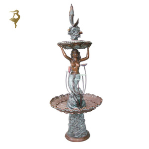 Vente en gros de statues de sirène en bronze statue de sirène <span class=keywords><strong>nue</strong></span> en bronze pour jardin sculpture de sirène réaliste - Product Image 4