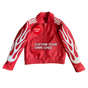 OEM Classic Popular Best Quality Solid Color <strong>Slim</strong> <strong>Fit</strong> Men Moto Leather <strong>Jacket</strong> - Product Image 1