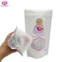 Sachet d'emballage alimentaire Doypack à fermeture éclair refermable pour biscuits, noix et aliments secs