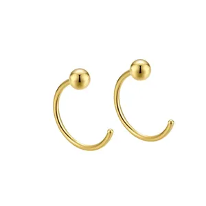 Anillos <span class=keywords><strong>de</strong></span> <span class=keywords><strong>Nariz</strong></span> <span class=keywords><strong>de</strong></span> Plata <span class=keywords><strong>de</strong></span> Ley 925 Altamente Pulidos, Anillos <span class=keywords><strong>de</strong></span> <span class=keywords><strong>Nariz</strong></span> con Bola Pequeña para Mujer, Regalos - Product Image 6