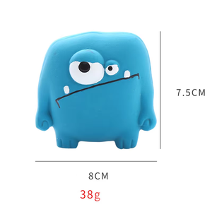 All'ingrosso mostri naturali interattivi di gomma cane cigolante in lattice cucciolo di Pet giocattoli da masticare cucciolo mordente per cuccioli - Product Image 3