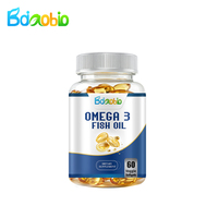 Capsules d'huile de poisson oméga 3 DHA et vitamines, 1000 mg, complément alimentaire à base de plantes, marque privée OEM