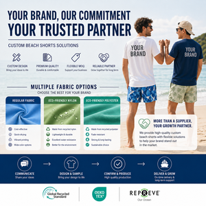 Shorts <span class=keywords><strong>de</strong></span> Baño para Hombre, Diseño Personalizado del Fabricante, Impresos, <span class=keywords><strong>de</strong></span> Nailon Reciclado, Secado Rápido, Forro <span class=keywords><strong>de</strong></span> Malla, Bolsillo Oculto - Product Image 6