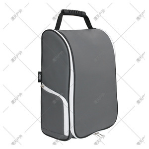 Bolsa para zapatos de golf de gran capacidad, impermeable, con ventilación y doble cremallera para deportes al aire libre, unisex, negro y gris - Product Image 2