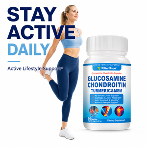 Capsules <span class=keywords><strong>de</strong></span> <span class=keywords><strong>sulfate</strong></span> <span class=keywords><strong>de</strong></span> chondroïtine, <span class=keywords><strong>glucosamine</strong></span>, chondroïtine, MSM, curcuma, boswellia, compléments alimentaires, OEM, ODM, marque privée, vente en gros - Product Image 5
