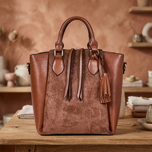 European Style Genuine Leather Clutch Women Durable Waterproof Lightweight Anti-Theft Zipper Closure Large Valentine's Day - Product Image 1