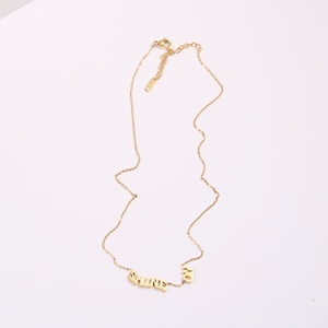 Collar con Nombre Personalizado en Acero Inoxidable Chapado en Oro, Joyería Brillante con Nombre - Product Image 3