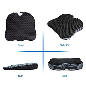 Cojín de Asiento Ergonómico OEM Personalizado con Altura Ajustable, Cubierta de Malla 3D y Espuma Viscoelástica para Alivio <span class=keywords><strong>del</strong></span> Dolor de Espalda, para Sillas de Oficina y Automóviles - Product Image 4