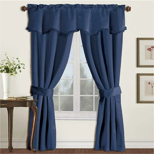 OWENIE <strong>Room</strong> Darkening Curtain Drapes <strong>Set</strong> with Valance <strong>Living</strong> <strong>Room</strong> Blackout Window Curtain Panel - Product Image 1