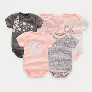 Unisex Trẻ Sơ Sinh Đồ Ngủ 100% Cotton Romper Giản Dị Sơ Sinh Năm Mảnh Thiết Lập Cho Mùa Xuân Mùa Quần Áo Trẻ Em