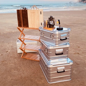 <span class=keywords><strong>Caja</strong></span> de almacenamiento de aluminio para acampar 4x4 todoterreno, <span class=keywords><strong>caja</strong></span> para camión SUV Adventure Overland Box - Product Image 6