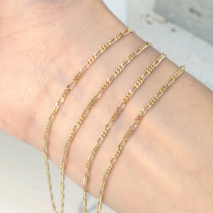 Collar <span class=keywords><strong>de</strong></span> <span class=keywords><strong>oro</strong></span> <span class=keywords><strong>de</strong></span> 18K, collar <span class=keywords><strong>de</strong></span> cadena Figaro <span class=keywords><strong>de</strong></span> 1,87mm, joyería <span class=keywords><strong>de</strong></span> <span class=keywords><strong>oro</strong></span> <span class=keywords><strong>de</strong></span> 18K, collares <span class=keywords><strong>de</strong></span> joyería fina - Product Image 4