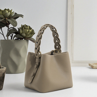 Sac fourre-tout portable pour femme 3311 E+ Automne Hiver en cuir PU souple, motif litchi, fermeture éclair, bandoulière polyvalente
