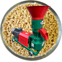 Moteur efficace herbe verte maïs à moteur diesel aliments pour poissons de compagnie granulateur volaille alimentation animale traitement palettiseur Machine