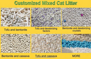 OEM Wholesale Tofu Bentonite Mixed Cat Litter Fast Clumping Low Dust Odor Control Easy Scoop Cat <b>Sand</b> - Product Image 2