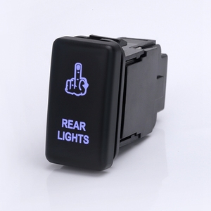 ABILKEEN Prix d'usine Symbole laser personnalisé ON-OFF Type momentané 12V-36V Interrupteur à bouton-poussoir automatique avec faisceau de câbles - Product Image 1