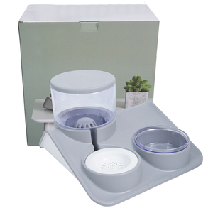 Groothandel Plastic Automatische Kattenhond Waterdispenser En Voerbak - Product Image 6