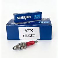 Bougie d'allumage A7TC pour moto et scooter 100 110 125 150 Cc, à une ou trois électrodes, à une ou trois pattes, pour moto à cadre courbé, accessoires d'allumage