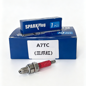 Bougie d'allumage A7TC pour moto et scooter 100 110 <span class=keywords><strong>125</strong></span> 150 Cc, à une ou trois électrodes, à une ou trois pattes, pour moto à cadre courbé, accessoires d'allumage - Product Image 4