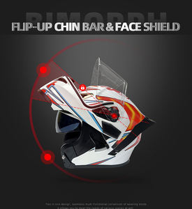 Casco da <span class=keywords><strong>Moto</strong></span> Integrale Apribile in <span class=keywords><strong>Carbonio</strong></span> con Doppia Lente e Alettone Posteriore, Certificato DOT per Motocross, ATV, Kart e Racing - Product Image 2