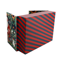 Boîte cadeau calendrier de l'avent de Noël personnalisée, boîte de compte à rebours à 24 tiroirs vides pour emballage de cadeau surprise de fêtes
