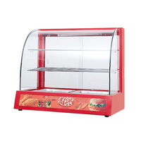 4 Lemari Pemanas Komersial Stainless Steel untuk Makanan dengan Insulasi dan Display Case untuk Makanan Matang Model DH-4P