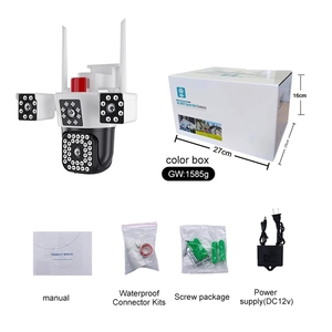 Camera an ninh ngoài trời năng lượng mặt trời IP67 YOOSEE 4MP HD, camera không dây WIFI ba ống kính, tầm nhìn ban đêm, xoay PTZ - Product Image 4