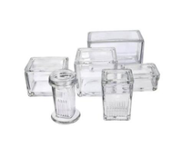 Alpha Plus Laboratory glassware Supplies Staining Jar Dyeing Jar for 9pcs/10pcs/20pcs/30pcs/60pcs Microscope Slides