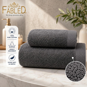 Dark Grey 100% Cotton <b>Shower</b> <b>Towel</b> Comfortable <b>Towel</b> Luxury Hotel Bath <b>Towel</b> - Product Image 3