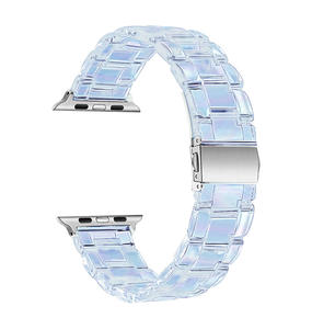 Bracelet de montre transparent coloré pour Apple Watch 45 mm 38 mm SE 44 mm Samsung Huawei 20 mm 22 mm Bracelet de montre universel - Product Image 2