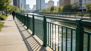 Barrière de sécurité routière en acier galvanisé, garde-corps piétonnier, barrières de circulation, qualité ingénieur, réfléchissant pour la sécurité routière, rivière urbaine - Product Image 6