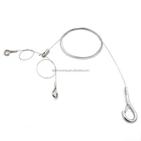Kit de quincaillerie d'éclairage industriel en acier inoxydable 304 AISI, crochets de suspension pour câble métallique pour montage de lustres et suspensions LED