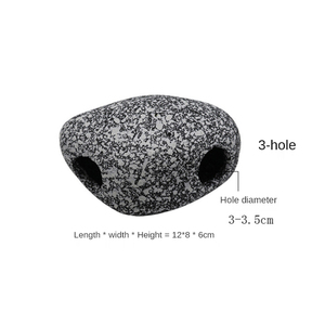 Casa di pesce e gamberetti serbatoio di allevamento tre laghi di pietra di simulazione di ciclidi schivare casa di argilla acquario acquario decorazione paesaggistica - Product Image 2
